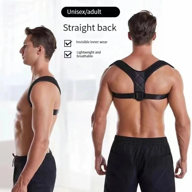 Ceinture de ration de posture du dos unisexe, prévention bossue, ration de position assise, corps respirant qui fait saillie - Zone shopping