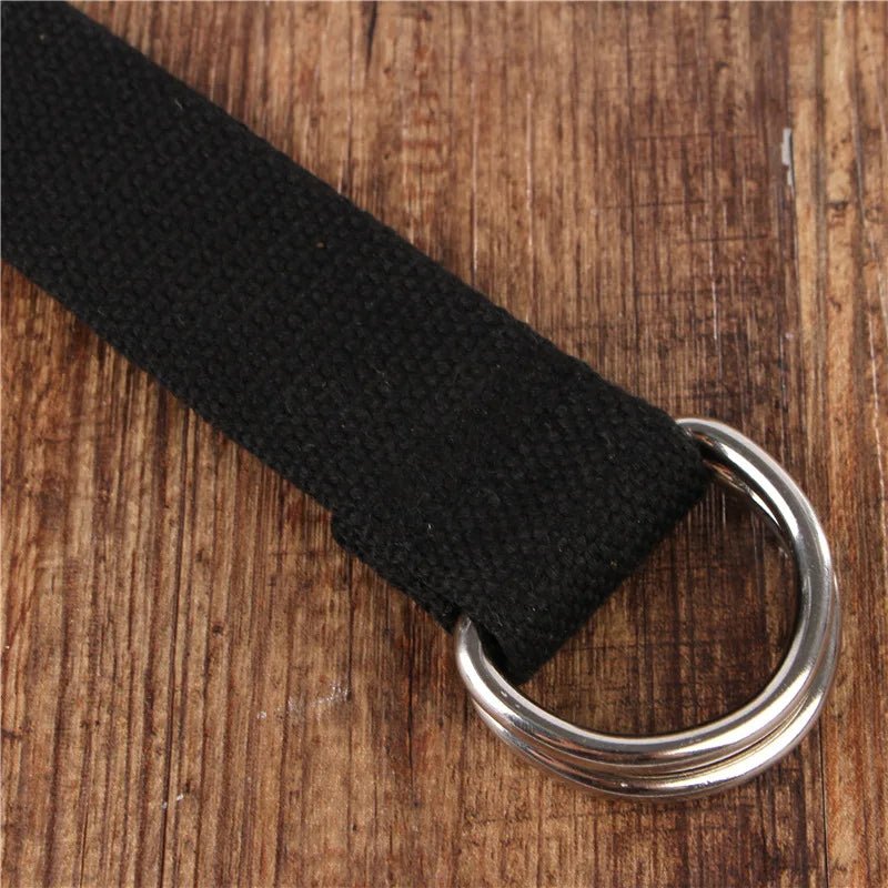 Ceinture unisexe en toile de coton D, luxe et mode, tout match - Zone shopping