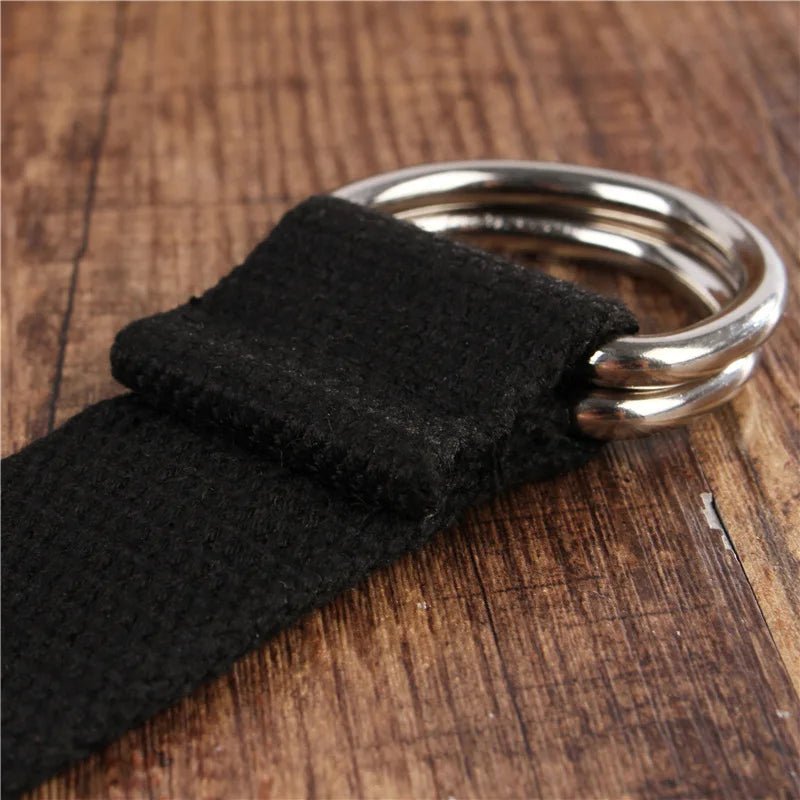 Ceinture unisexe en toile de coton D, luxe et mode, tout match - Zone shopping