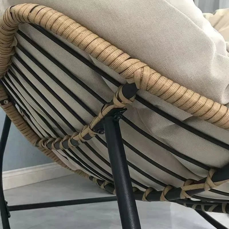Chaise à bascule en rotin X&D - Nid d'oiseau pour balcon et loisirs - Zone shopping
