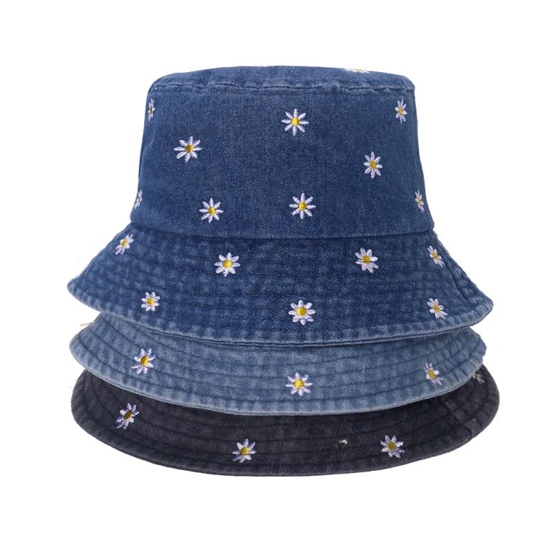 Chapeau brodé Android en coton pour femme - été & printemps - Zone shopping