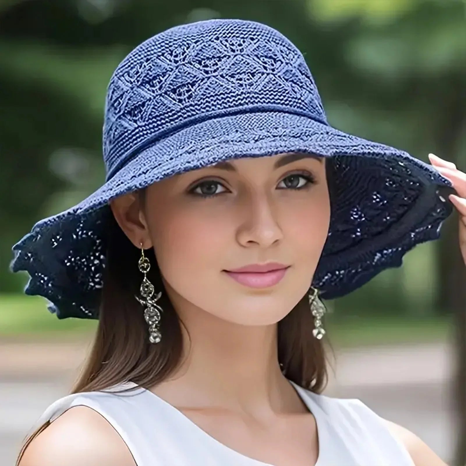 Chapeaux pare - soleil femmes, pliables et respirants pour plage et camping - Zone shopping