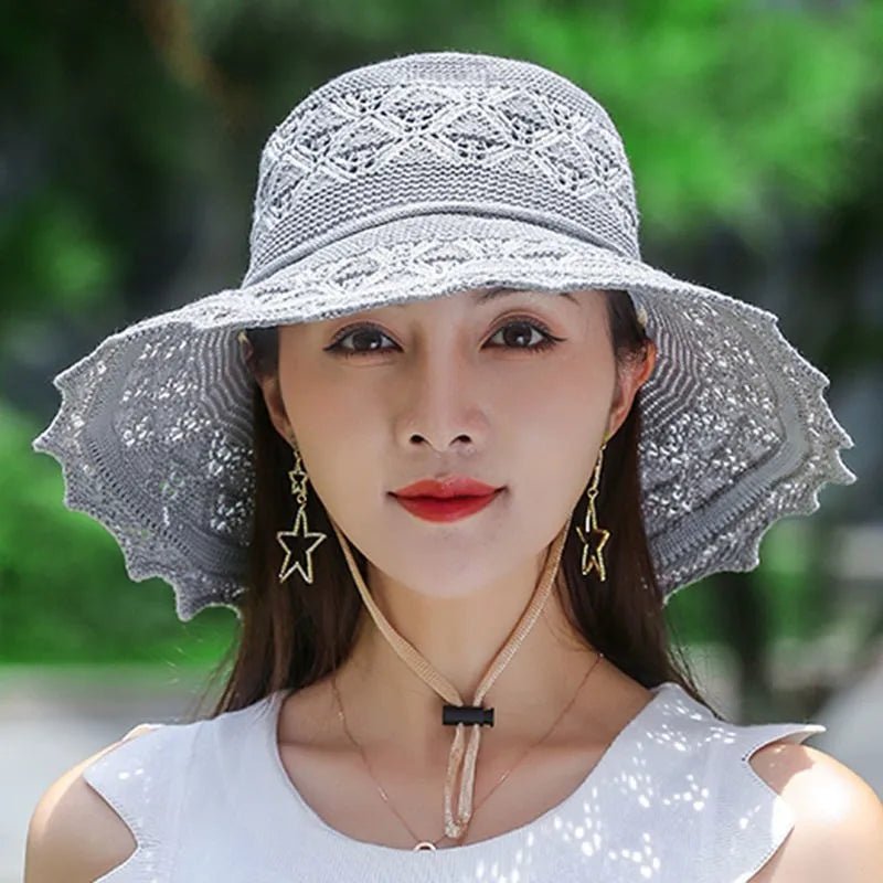 Chapeaux pare - soleil femmes, pliables et respirants pour plage et camping - Zone shopping