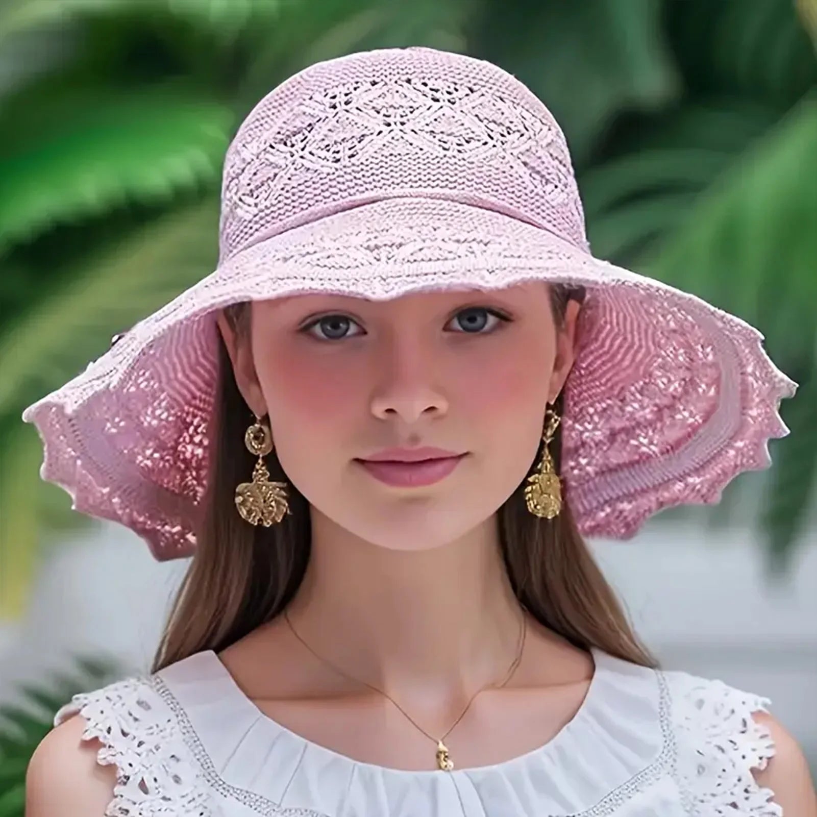 Chapeaux pare - soleil femmes, pliables et respirants pour plage et camping - Zone shopping