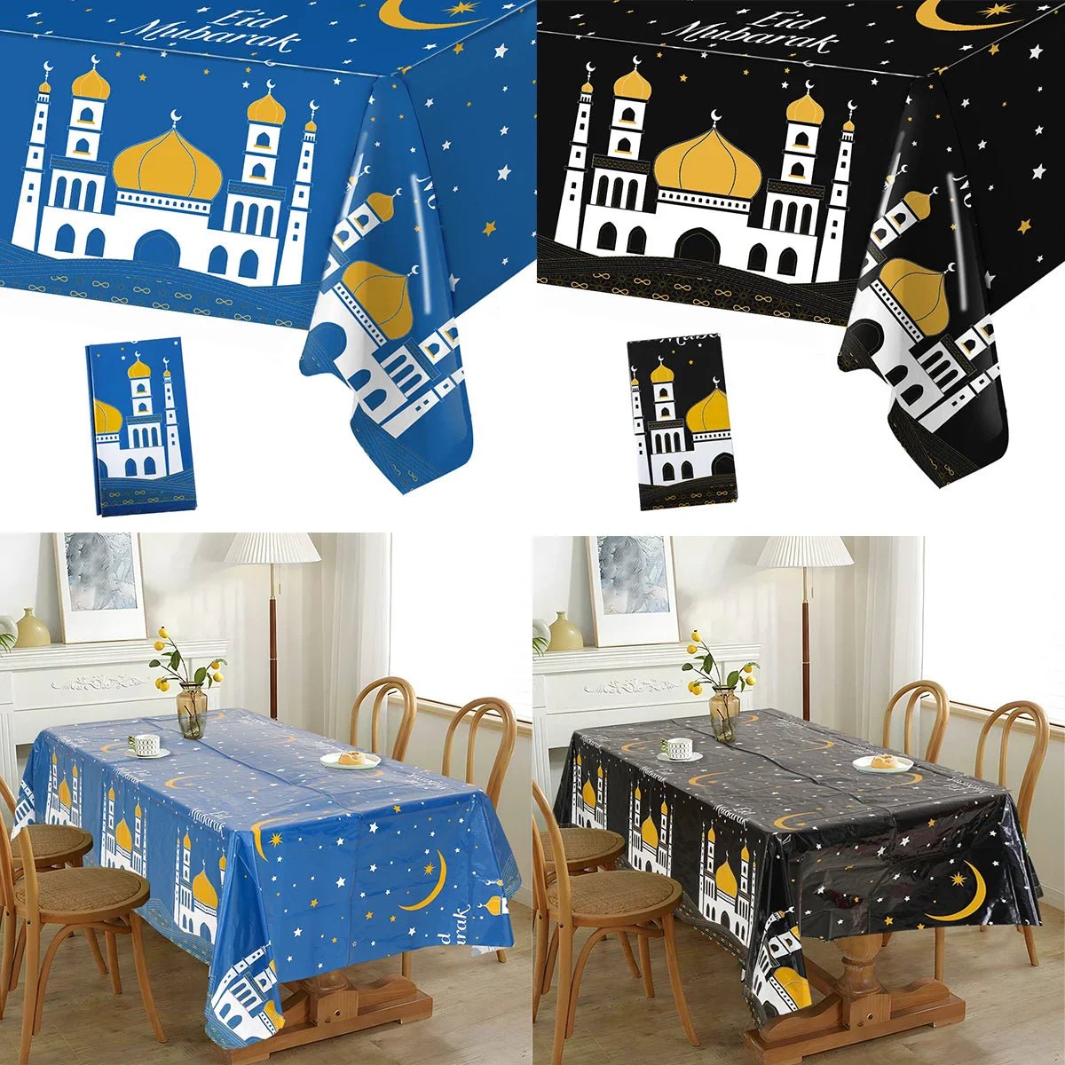 Chemin de table Eid Mubarak - Décoration Ramadan Kareem 2025 - Zone shopping