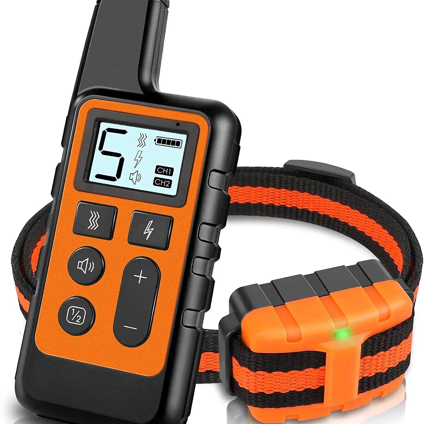 Collier de dressage électrique 500m, étanche, télécommande, rechargeable - Zone shopping
