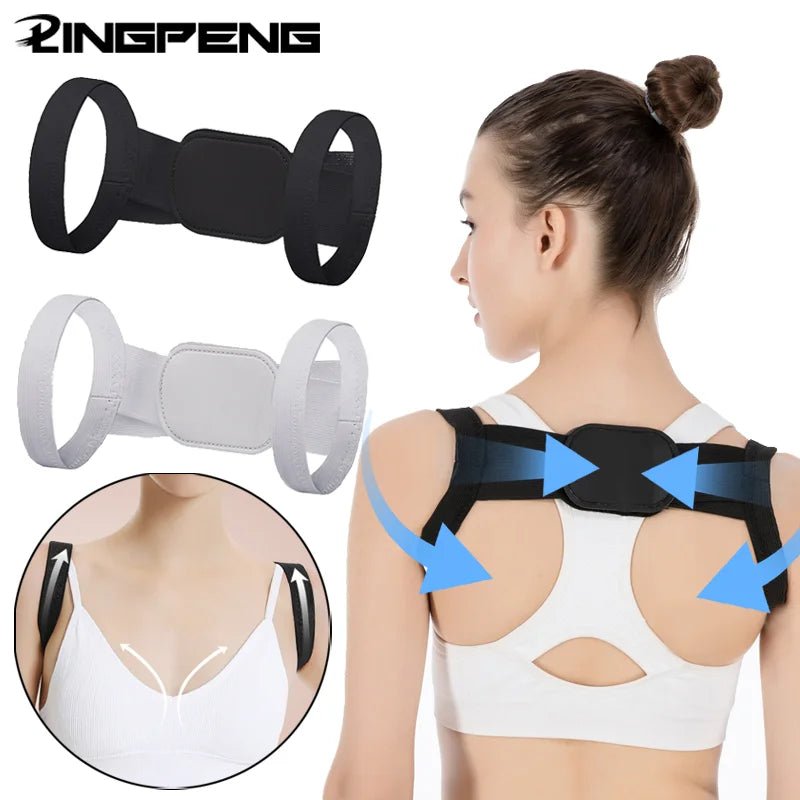 Correcteur de Posture réglable, 1 pièce, soutien du dos, ceinture d'épaule, redresseur, Correction de la colonne vertébrale, santé posturale - Zone shopping