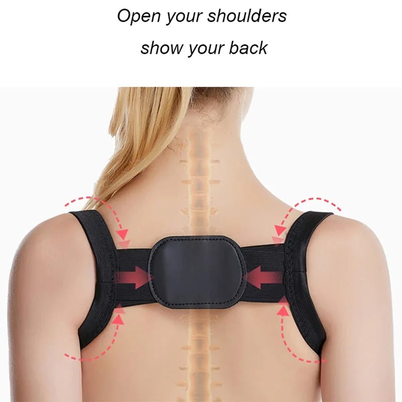 Correcteur de Posture réglable, 1 pièce, soutien du dos, ceinture d'épaule, redresseur, Correction de la colonne vertébrale, santé posturale - Zone shopping