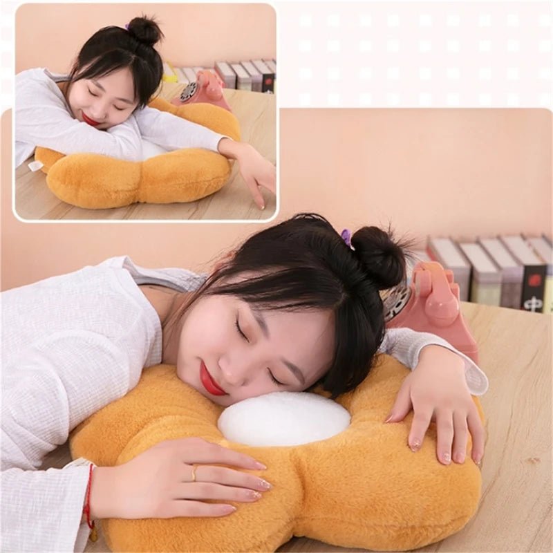 Coussin de fleur à cinq pétales en peluche, décor de chambre Girly, oreiller tournesol, baie vitrée, réglage de fleur rose pour chambre d'enfants, oreiller de siège - Zone shopping