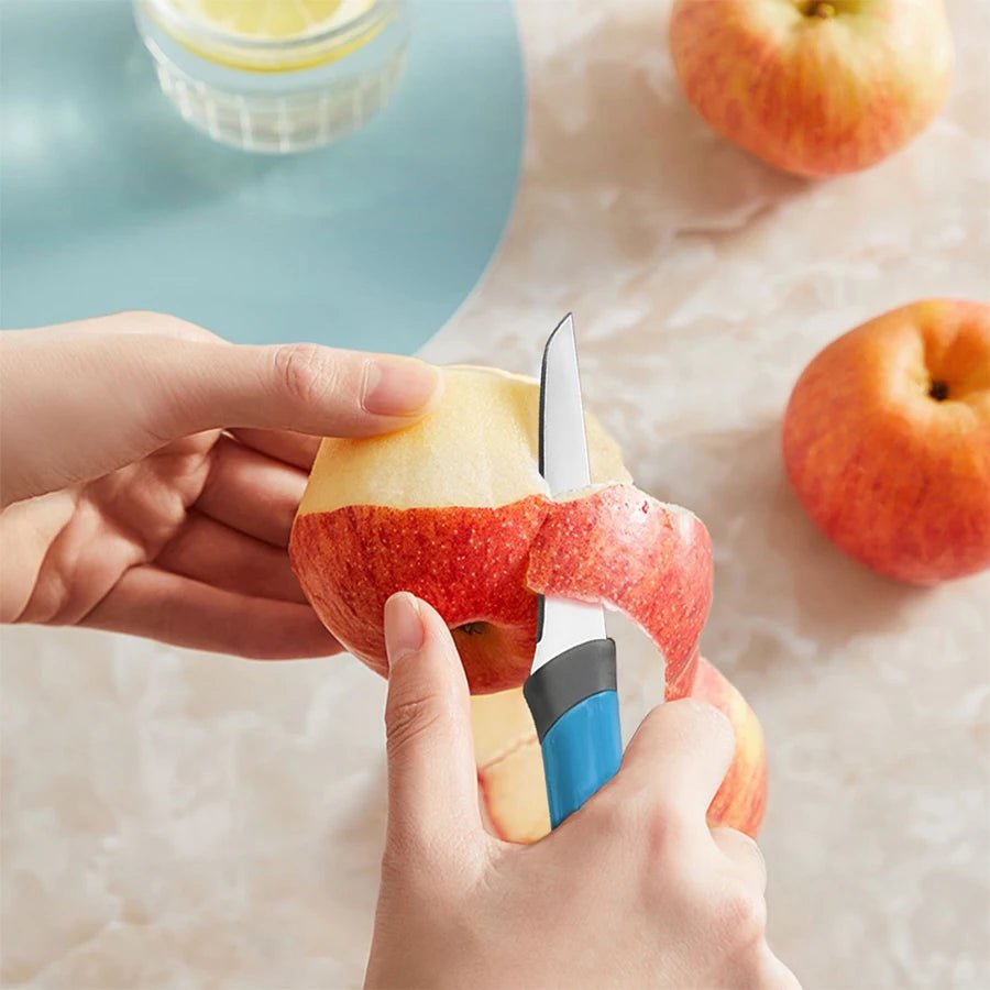 Couteau à fruits de cuisine domestique, coupe de légumes, de fruits, couteau de cuisine à éplucher tranchant, couteau multifonctionnel 4 pièces - Zone shopping