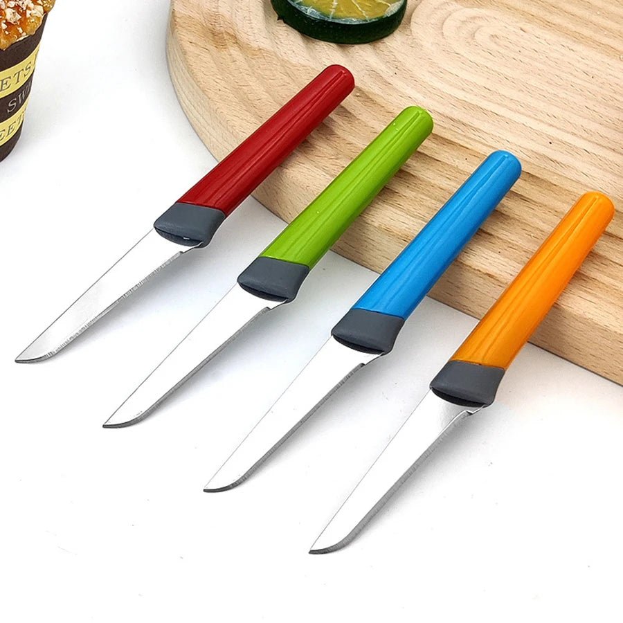 Couteau à fruits de cuisine domestique, coupe de légumes, de fruits, couteau de cuisine à éplucher tranchant, couteau multifonctionnel 4 pièces - Zone shopping