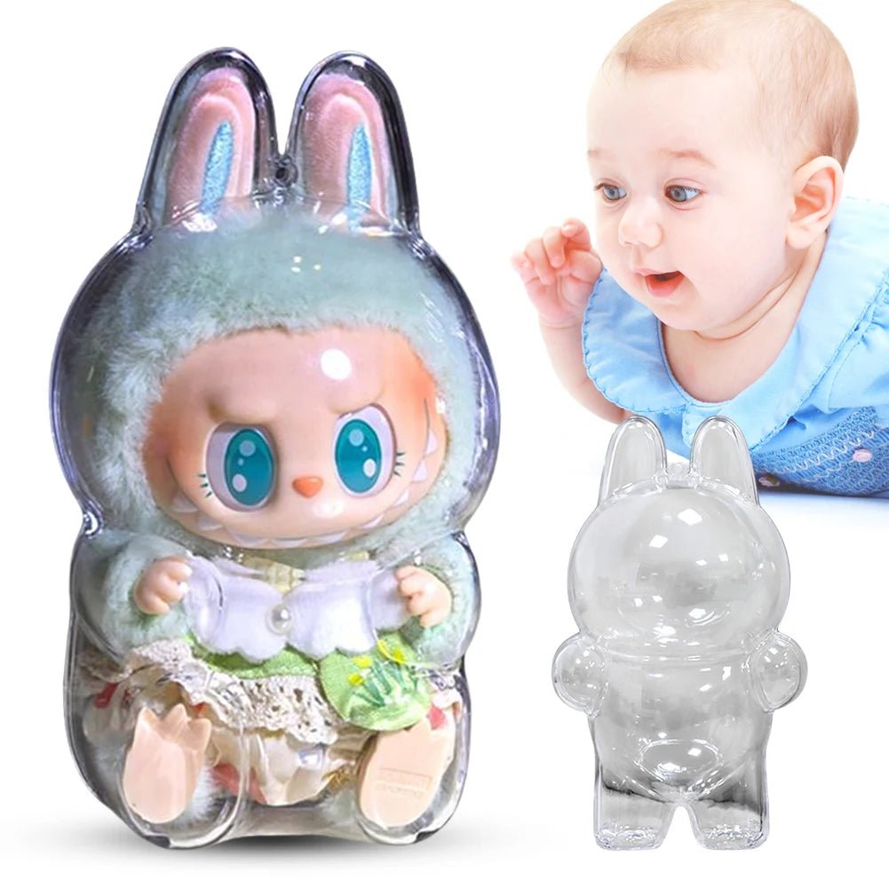 Couvercle Transparent Labubu pour Jouets Monstres et Poupées - Zone shopping