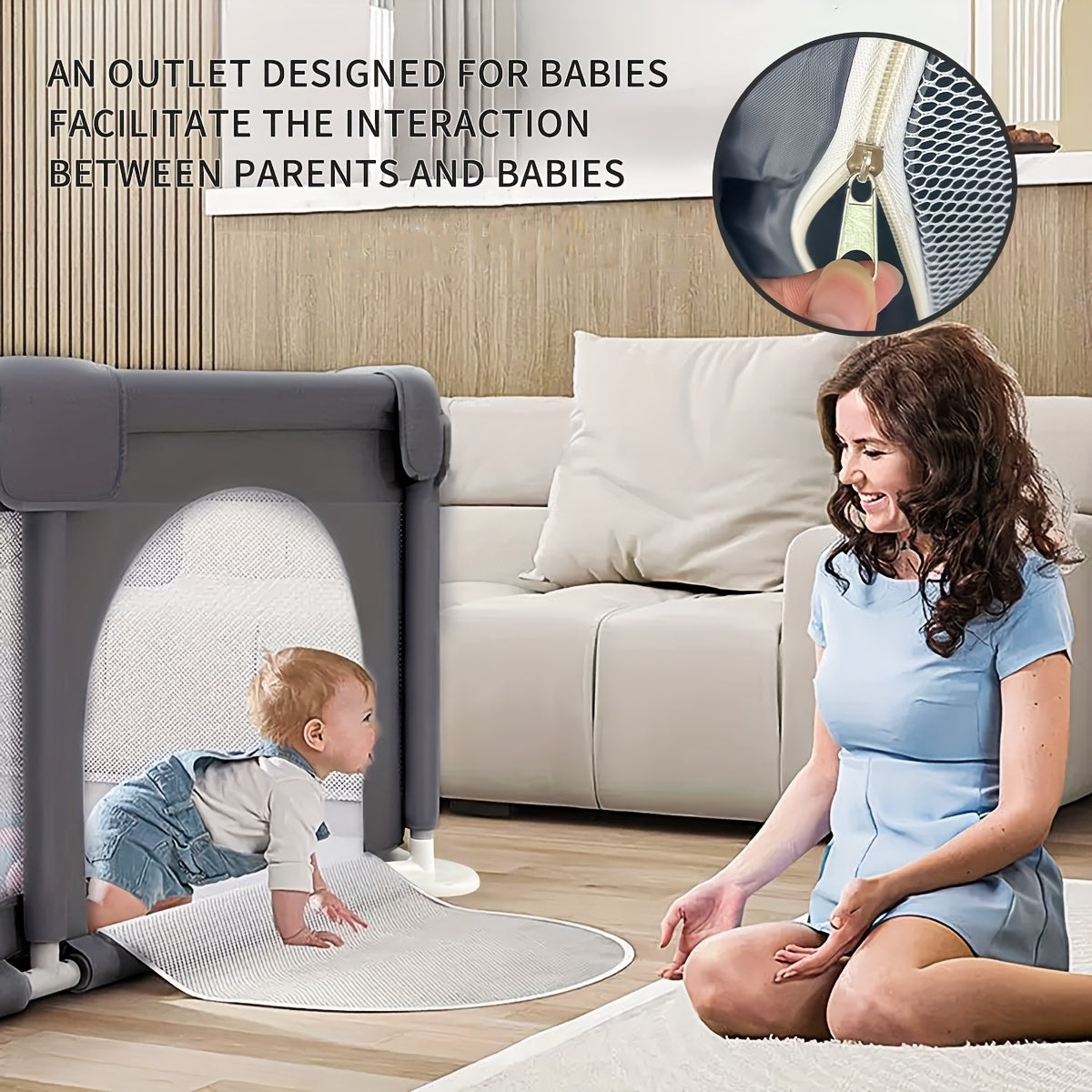 COCHILDOR Indoor Climbing & Crawling Safety Fence