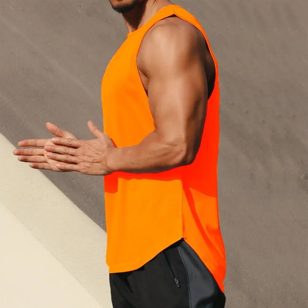 Débardeur de sport à séchage rapide pour Marathon d'été, débardeur sans manches pour hommes, course à pied, entraînement, basket - ball, coupe ample - Zone shopping