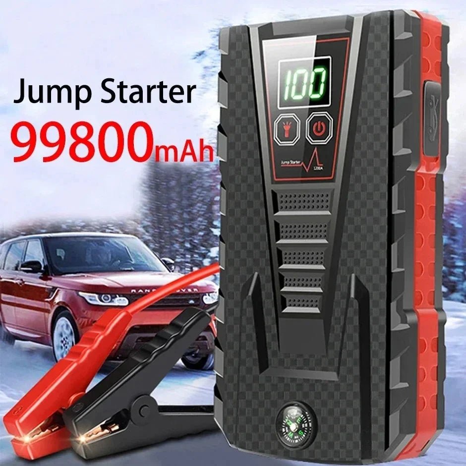 Démarreur voiture portable 5000A, batterie d'urgence 99800mAh - Zone shopping