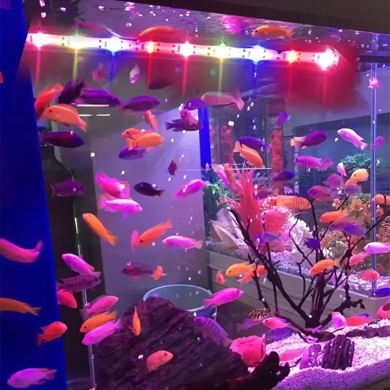 Éclairage LED submersible multi - couleur pour aquarium 17 - 47cm USB - Zone shopping
