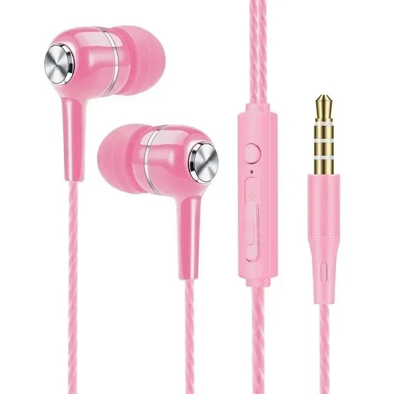 Écouteurs filaires HiFi stéréo sport, basses, microphone 3.5mm - Zone shopping