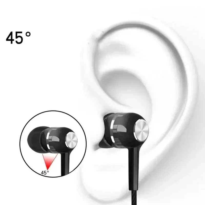 Écouteurs filaires HiFi stéréo sport, basses, microphone 3.5mm - Zone shopping