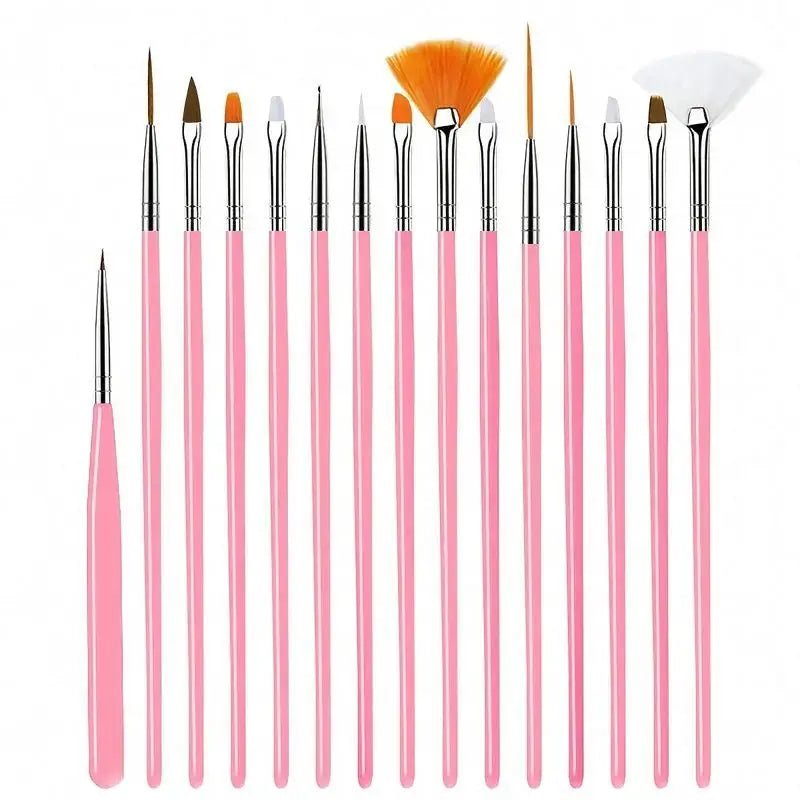 Ensemble de 15 pinceaux fins miniatures pour peinture de détail - Zone shopping