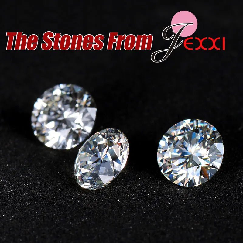 Ensemble de bijoux en argent : boucles d'oreilles et collier El - Zone shopping