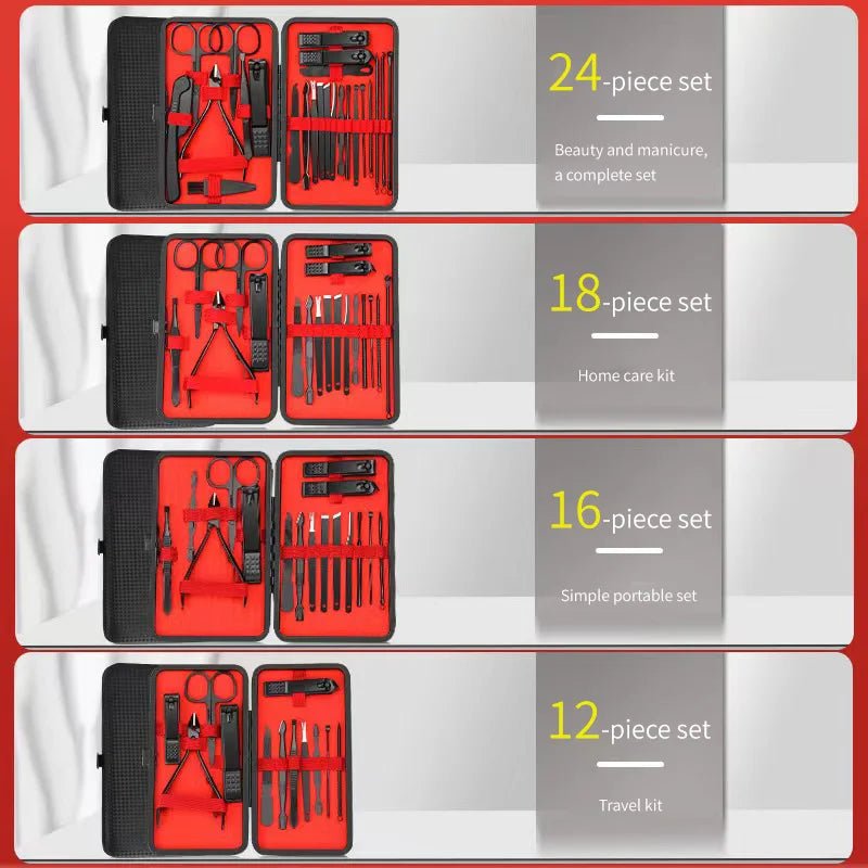 Ensemble d'outils de beauté pour manucure et pédicure, coupe - ongles, coupe - ongles, couteau à éplucher les oreilles, T - Zone shopping