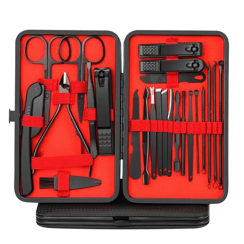 Ensemble d'outils de beauté pour manucure et pédicure, coupe - ongles, coupe - ongles, couteau à éplucher les oreilles, T - Zone shopping