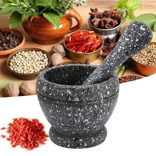 Ensemble Mortier et Pilon en Résine - Outils de Cuisine Restaurant - Zone shopping