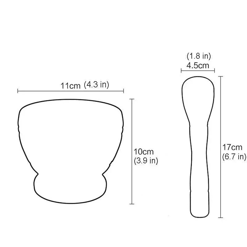 Ensemble Mortier et Pilon en Résine - Outils de Cuisine Restaurant - Zone shopping