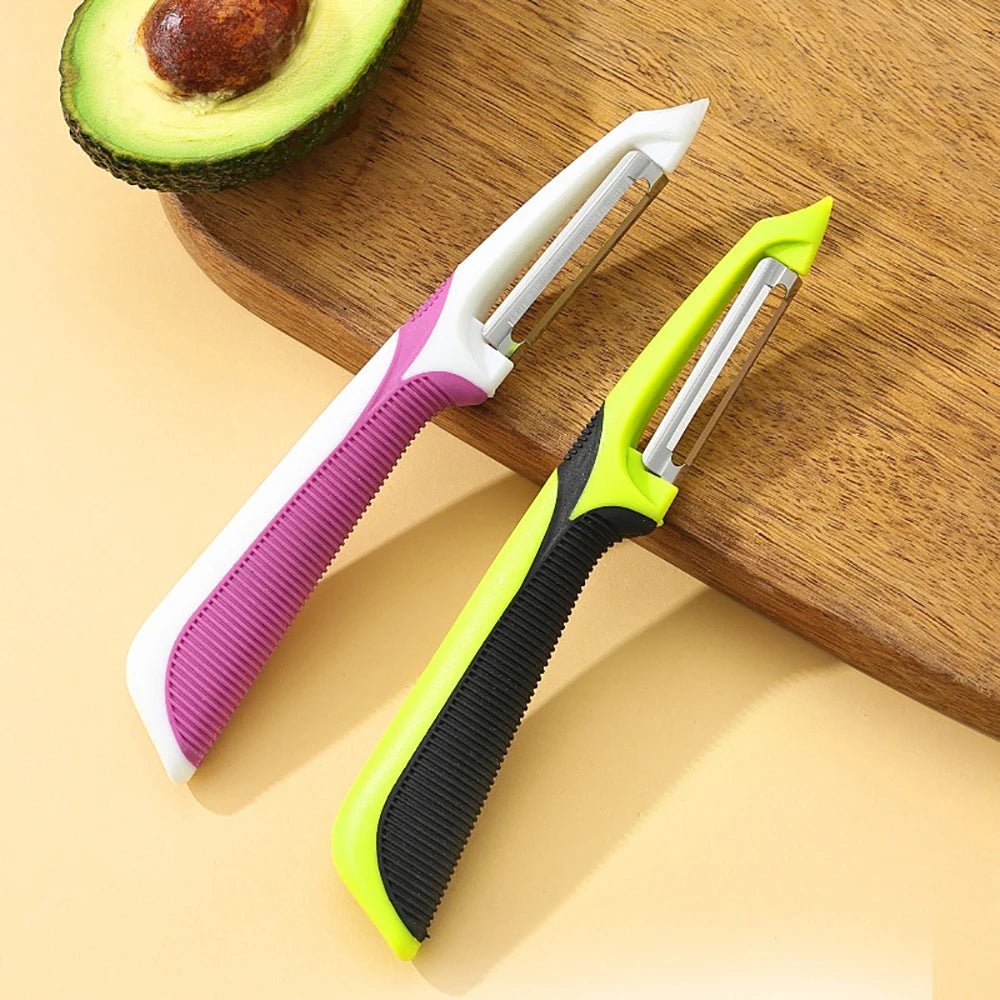 Éplucheur à poignée antidérapante, éplucheur, outil magique, Melon, pomme de terre, fruits, grattoir, accessoires d'outils de cuisine pour légumes - Zone shopping