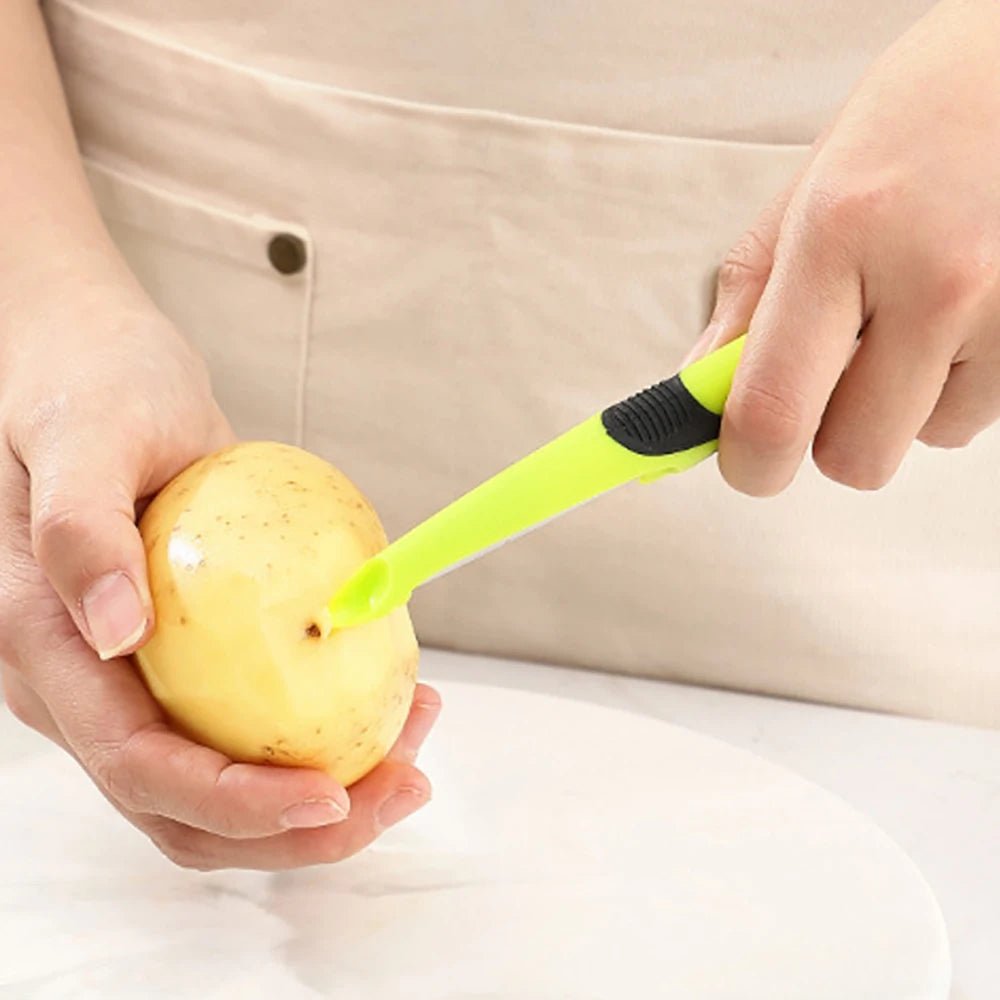 Éplucheur à poignée antidérapante, éplucheur, outil magique, Melon, pomme de terre, fruits, grattoir, accessoires d'outils de cuisine pour légumes - Zone shopping