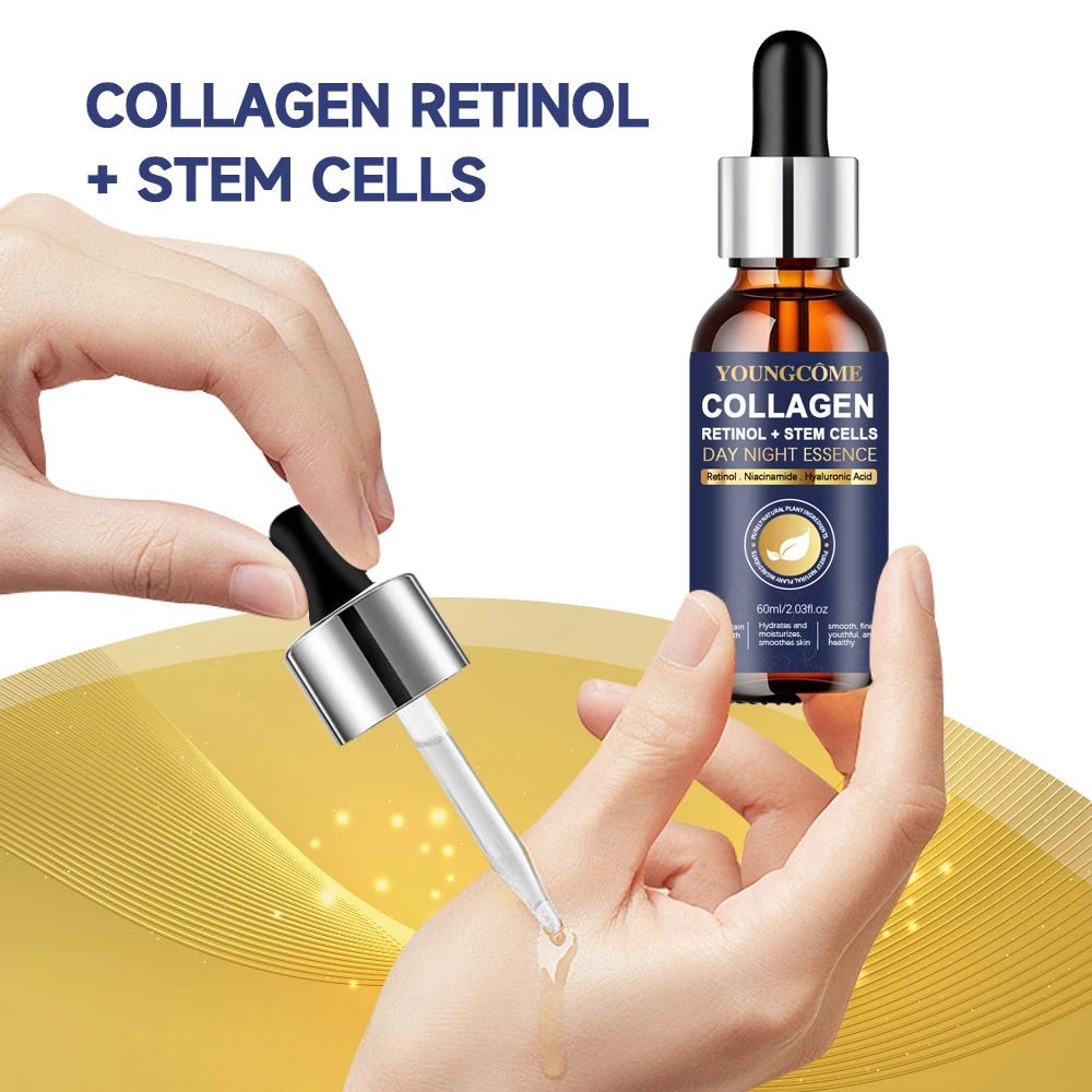 Essence hydratante pour le visage au rétinol riche en collagène raffermissant la peau réduit les rides et les ridules soin Anti - âge pour la peau du visage 2025 - Zone shopping