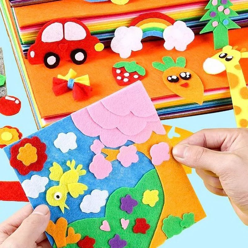 Feuilles de tissu feutré pour bricolage, 18 couleurs assorties - Zone shopping