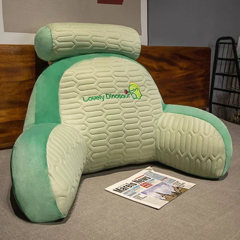 Grand Coussin de Dossier en Latex - Confort pour Lecture et Jeux - Zone shopping