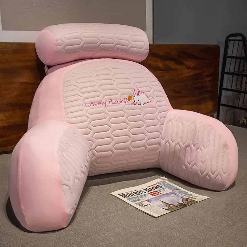 Grand Coussin de Dossier en Latex - Confort pour Lecture et Jeux - Zone shopping