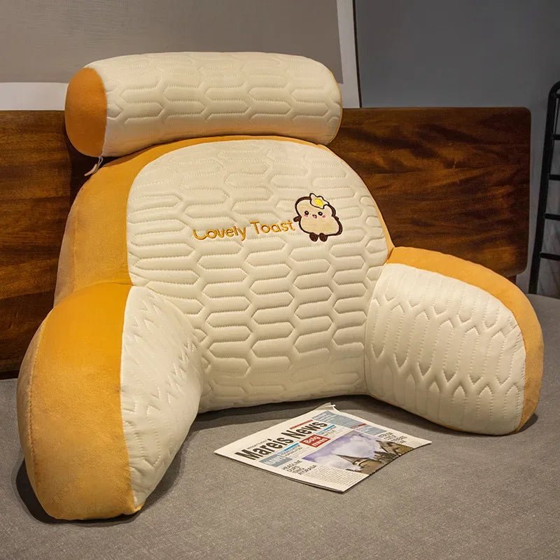 Grand Coussin de Dossier en Latex - Confort pour Lecture et Jeux - Zone shopping