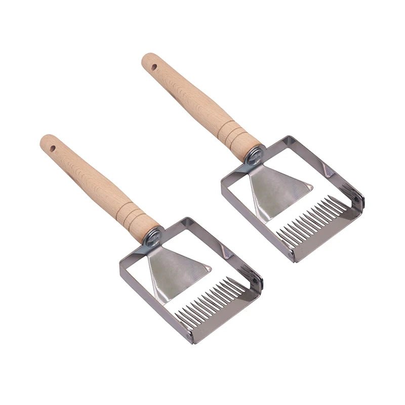 Grattoir à miel en bois - Outil apicole avec accent d'abeille - Zone shopping