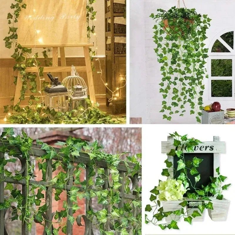 Guirlande de feuilles de lierre artificielles pour déco mariage et jardin - Zone shopping