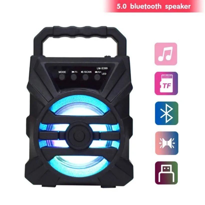 Haut - parleur Bluetooth 500mAh, portable, puissant, karaoké, basses - Zone shopping