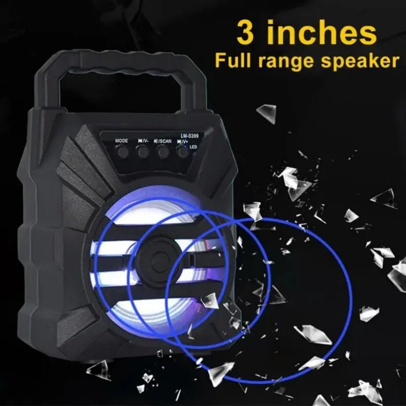 Haut - parleur Bluetooth 500mAh, portable, puissant, karaoké, basses - Zone shopping