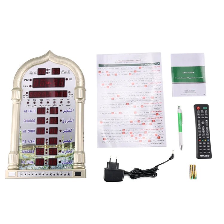 Horloge Azan LED 110V/220V - Décorative pour Maison et Mosquée - Zone shopping