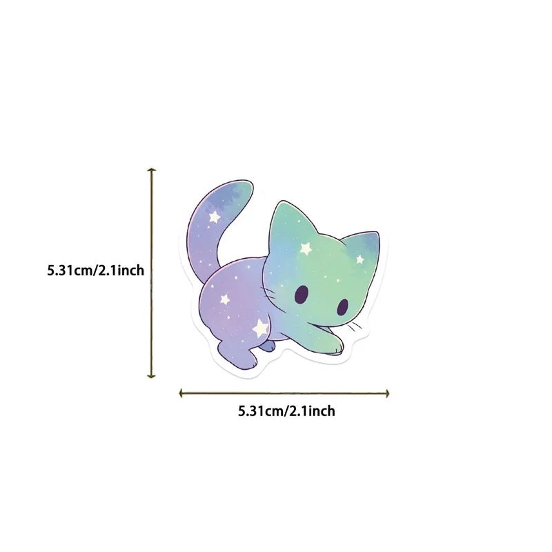 Interrupteur ciel étoilé chat PVC - Autocollant déco enfants 10 - 50 pcs - Zone shopping