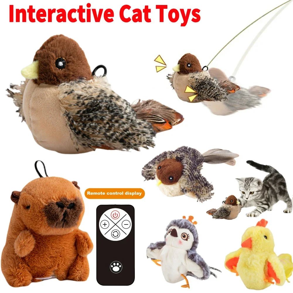 Jouets Interactifs pour Chat : Oiseau Volant avec Herbe à Chat - Zone shopping