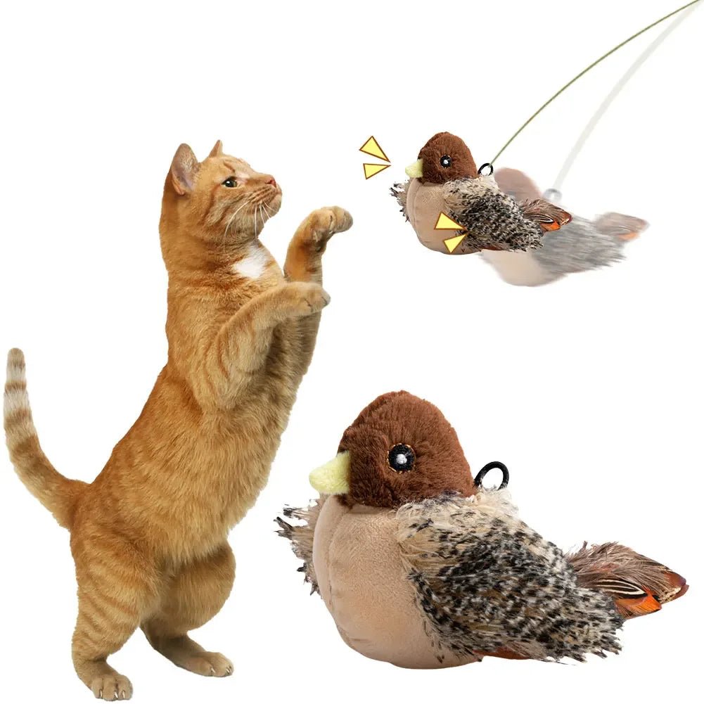 Jouets Interactifs pour Chat : Oiseau Volant avec Herbe à Chat - Zone shopping