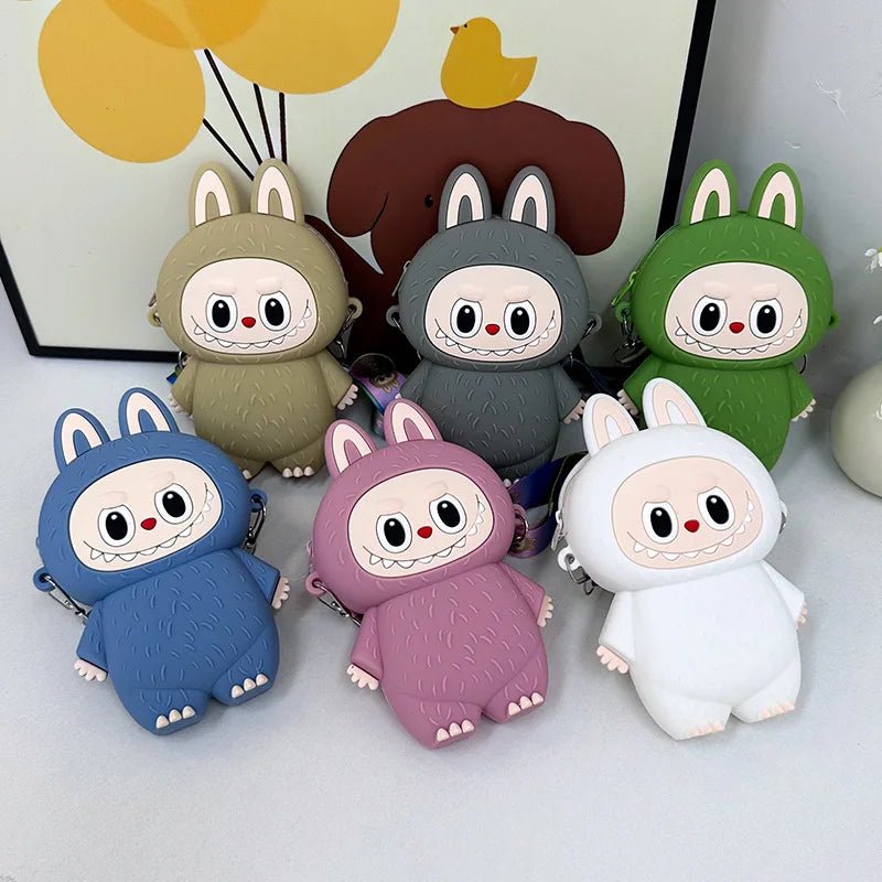 Labubu - Sac en Silicone Cartoon pour Enfants, Porte - Monnaie, Voyage - Zone shopping
