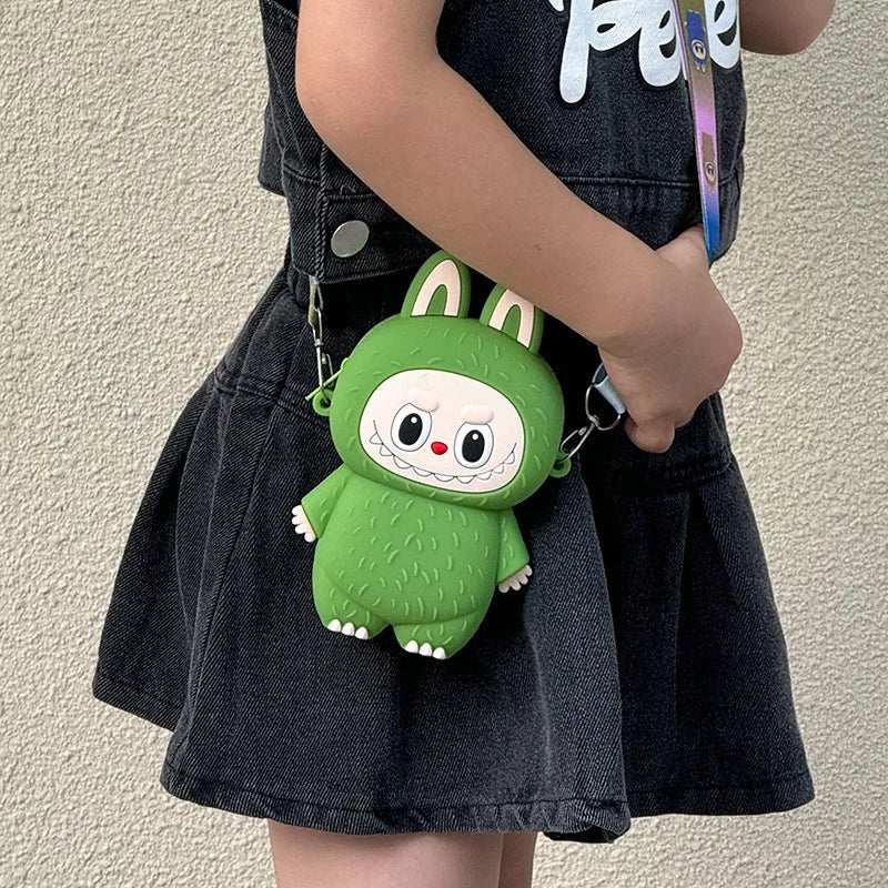 Labubu - Sac en Silicone Cartoon pour Enfants, Porte - Monnaie, Voyage - Zone shopping