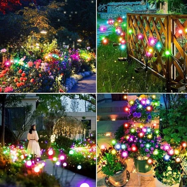 Lampe de pelouse solaire à LED avec prise de terre en forme de luciole, alimentée par le vent, luminaire d'extérieur, idéal pour un jardin ou un paysage de vacances - Zone shopping