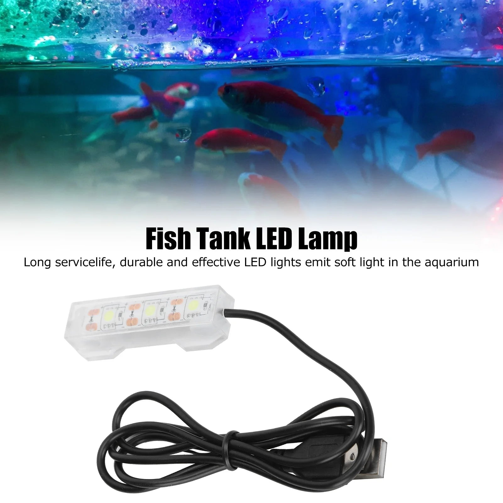 Lampe LED douce pour aquarium - Éclairage plantes et déco bureau - Zone shopping