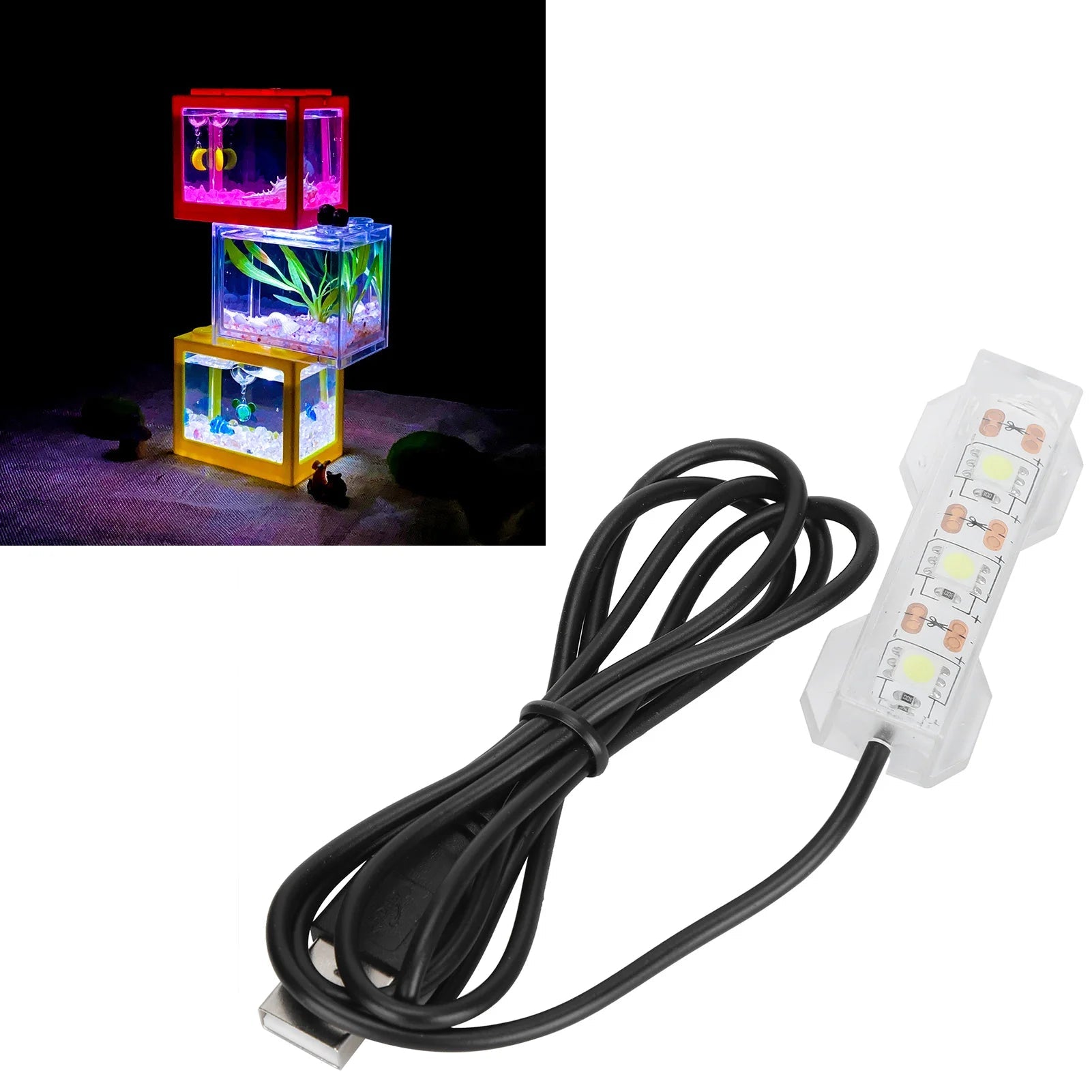 Lampe LED douce pour aquarium - Éclairage plantes et déco bureau - Zone shopping