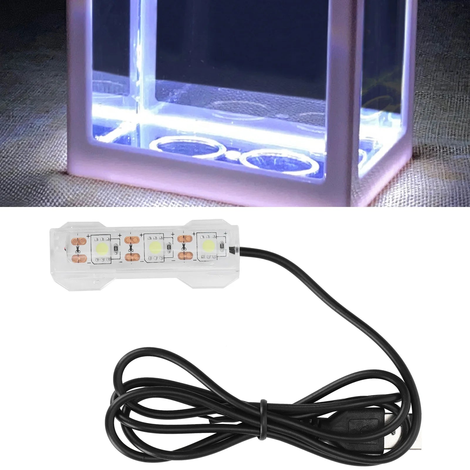 Lampe LED douce pour aquarium - Éclairage plantes et déco bureau - Zone shopping