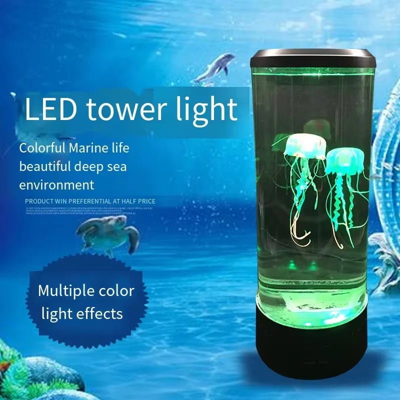 Lampe Méduse LED 7 Couleurs - Veilleuse Océan pour Enfants et Bureau - Zone shopping